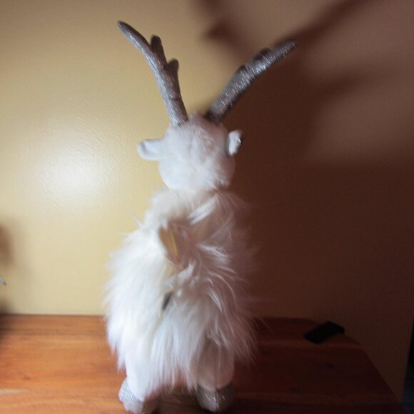 plush 2019 trov white and silver reindeer retired (W4216) - Picture 8 of 12